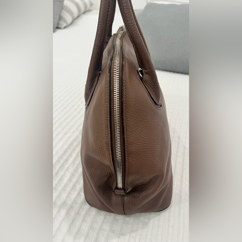 Euc! Abro Brown Leather Handbag - image 4